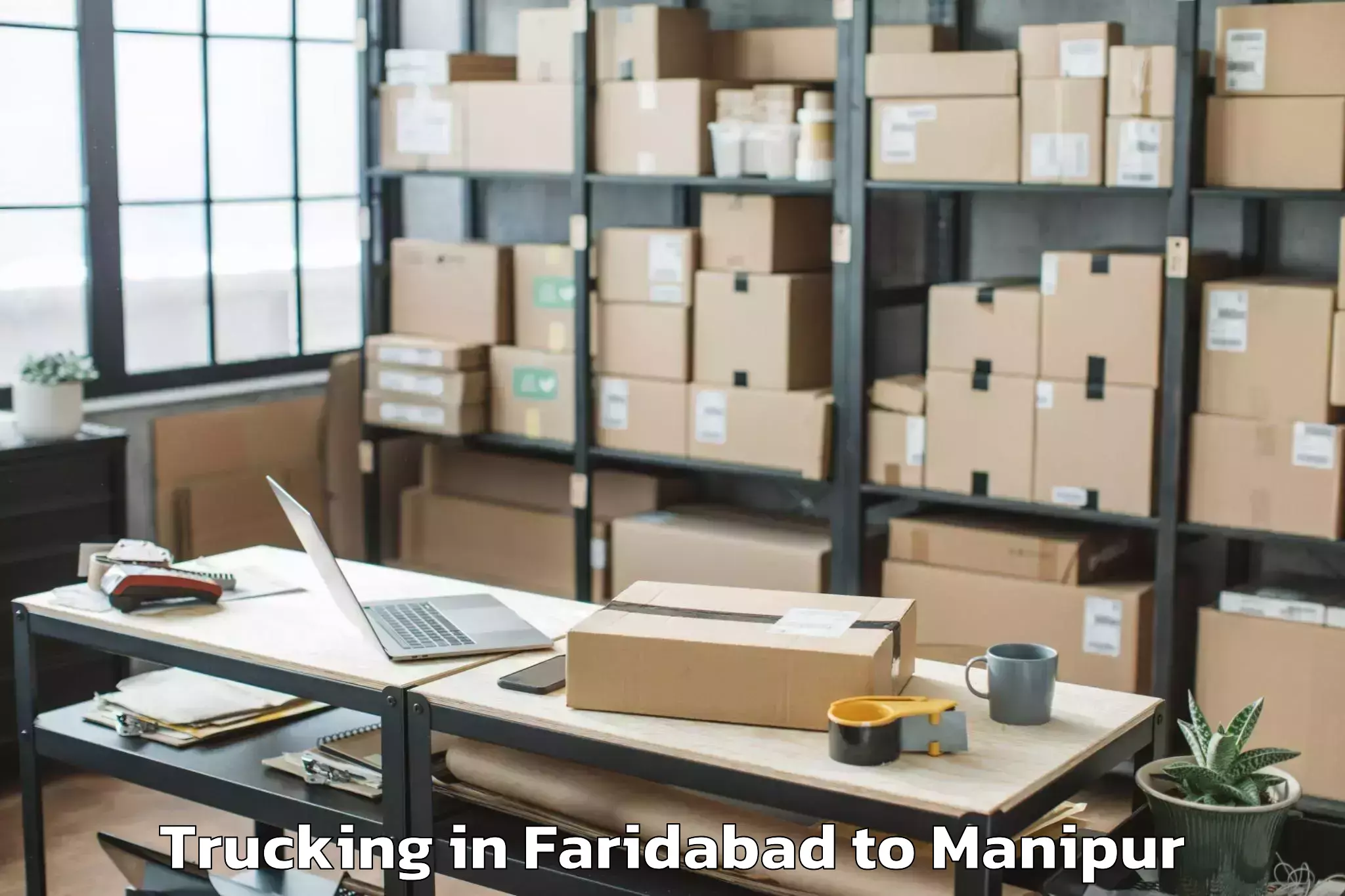 Easy Faridabad to Jiribam Trucking Booking